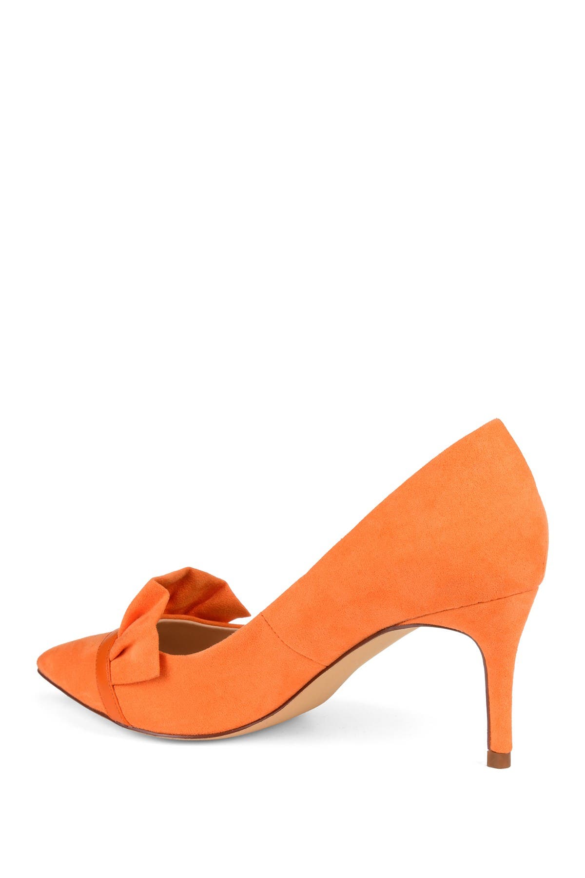 JOURNEE Marek Ruffle Pump, Alternate, color, ORANGE