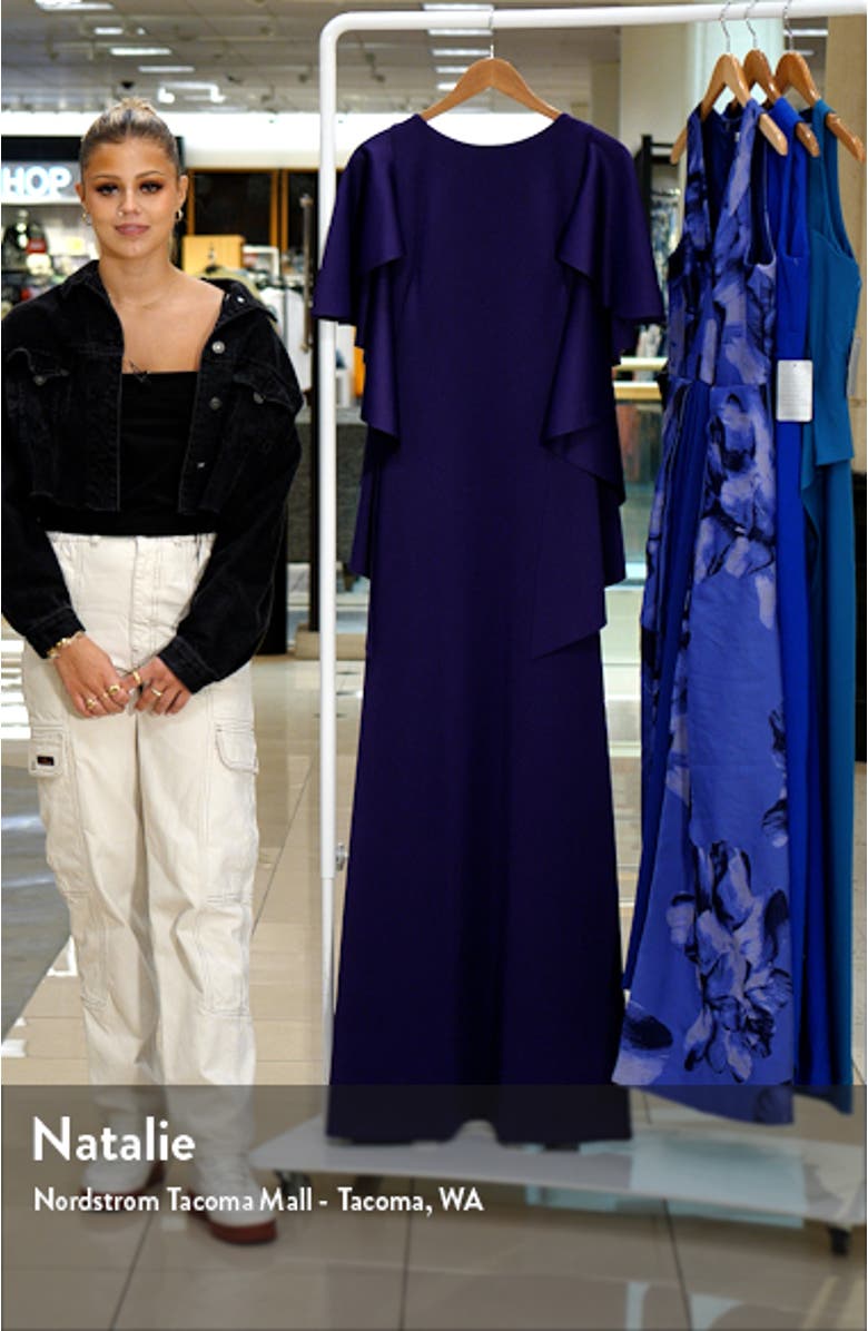 Lotus Drape Sleeve Gown, sales video thumbnail