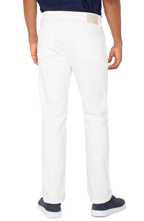 Liverpool Kingston Modern Straight Leg Jeans In White