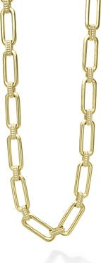 LAGOS Signature Caviar Smooth Link Toggle Necklace