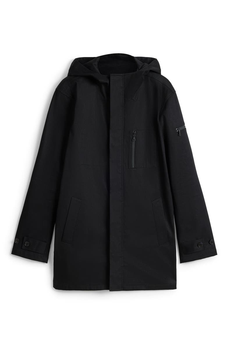 John Varvatos Military Seam Sealed Hooded Jacket, Alternate, color, 