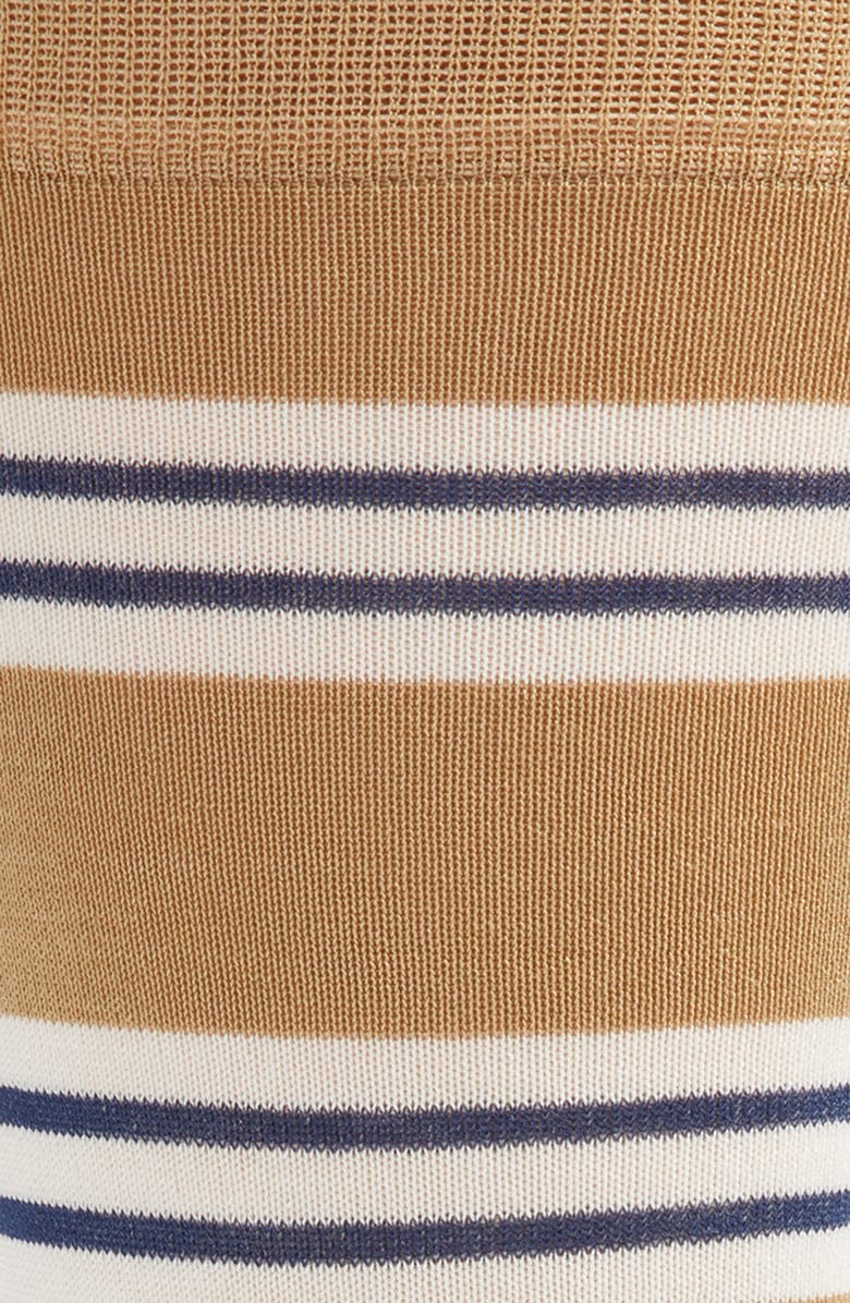 Pantherella Simpson Cotton Blend Dress Socks, Alternate, color, Camel 03