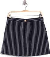FRAME Pinstriped Tailored Miniskirt