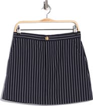 FRAME Pinstriped Tailored Miniskirt
