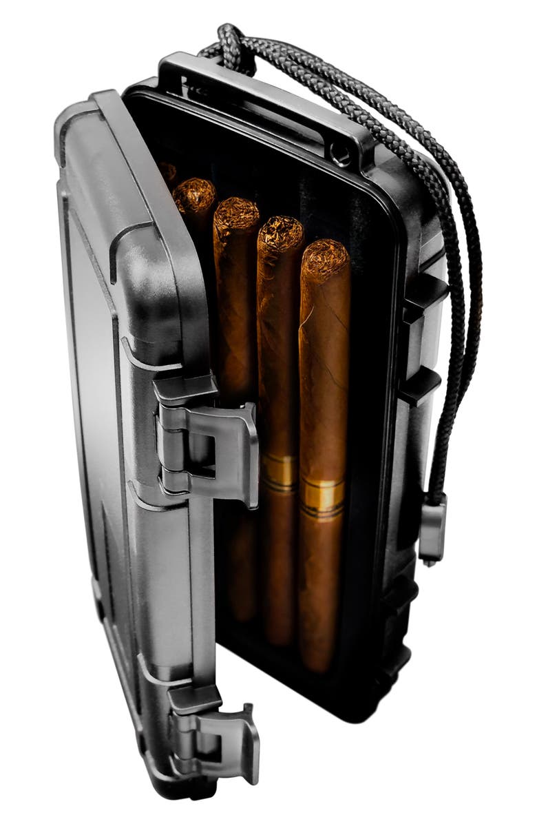 BYTECH Cigar Travel Humidor, Alternate, color, Black