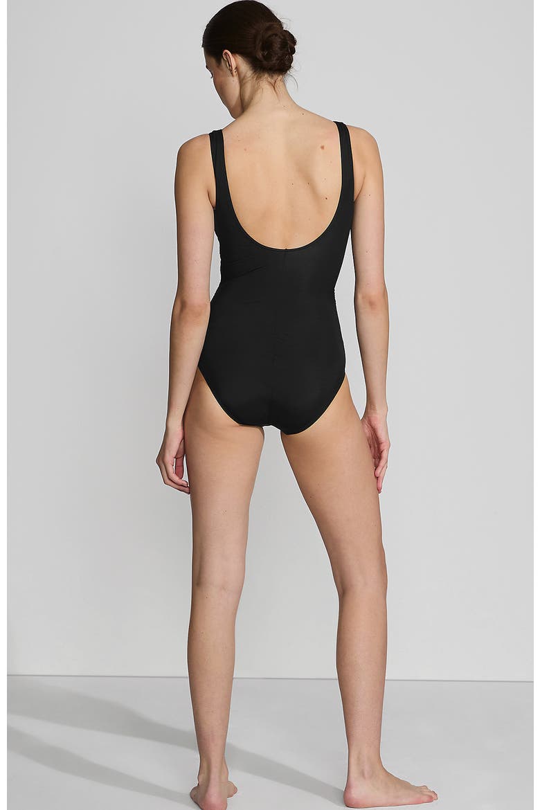New SlenderSuit Wrap One Piece Swimsuit, Alternate, color, Black