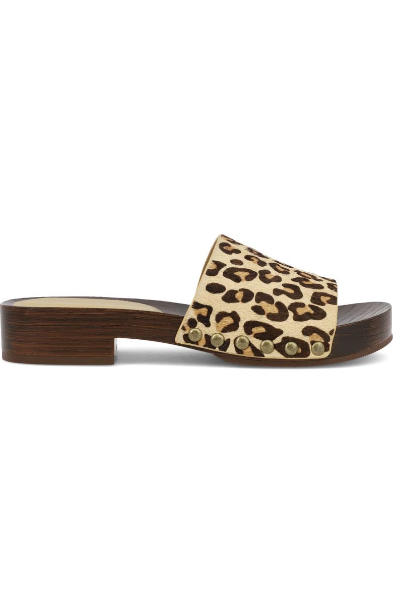 MIA Lanell Genuine Calf Hair Slide Sandal, Alternate, color, Leopard Print