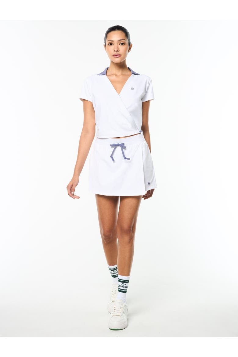 Agata Wrap Skort, Alternate, color, BRILLIANT WHITE