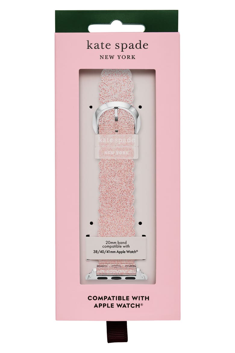 glitter 20mm Apple Watch® watchband, Alternate, color, PINK GLITTER