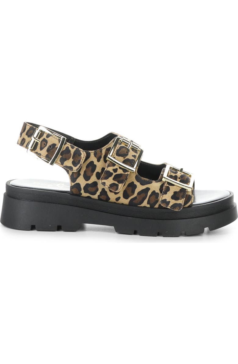 Bos. & Co. Cipher Slingback Platform Sandal, Alternate, color, Leopard