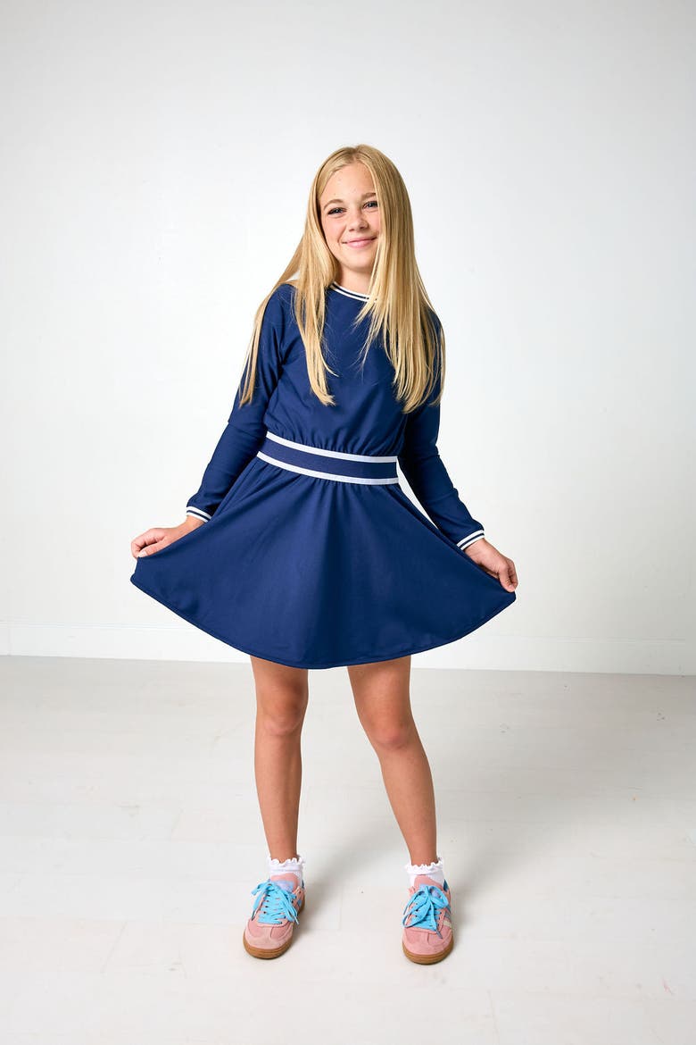 Club Long Sleeve Dress, Alternate, color, Navy