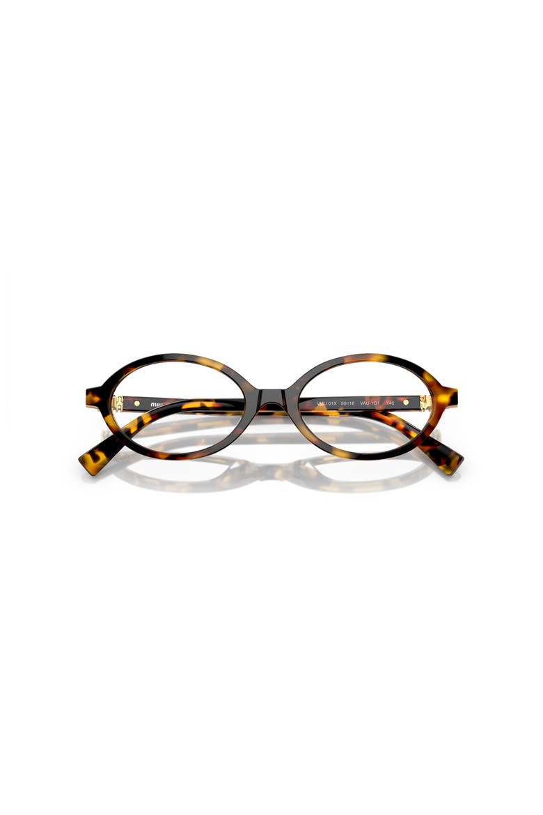 50mm Oval optical glasses, Alternate, color, Tortoise