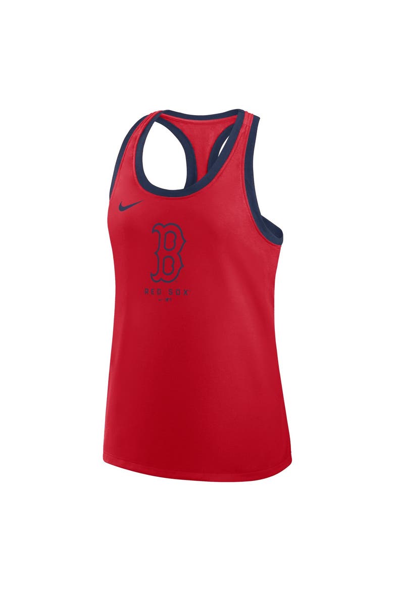Women's Nike Red Boston Red Sox Tri-Blend Dri-FIT Racerback Tank Top, Alternate, color, Red
