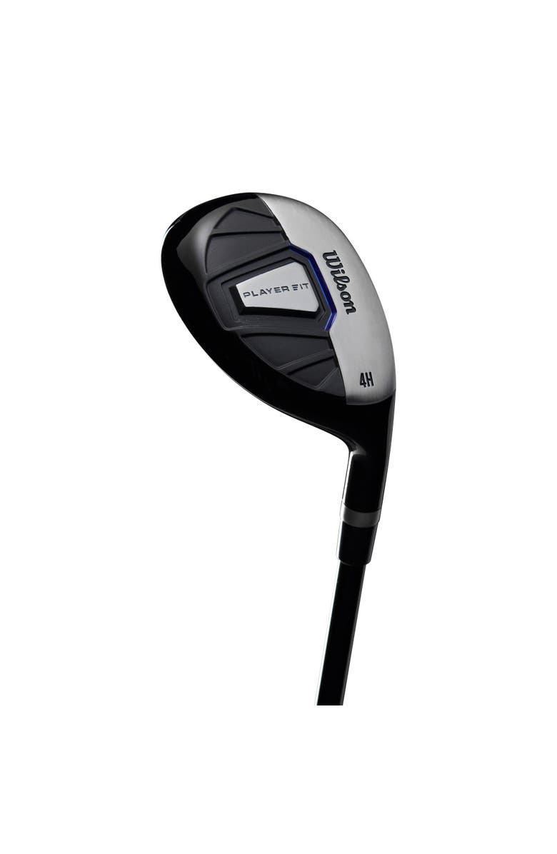 WILSON Player Fit Mens Right Hand Steel Complete Stand Golf Set - Standard / Stiff, Alternate, color, Black/Blue/White