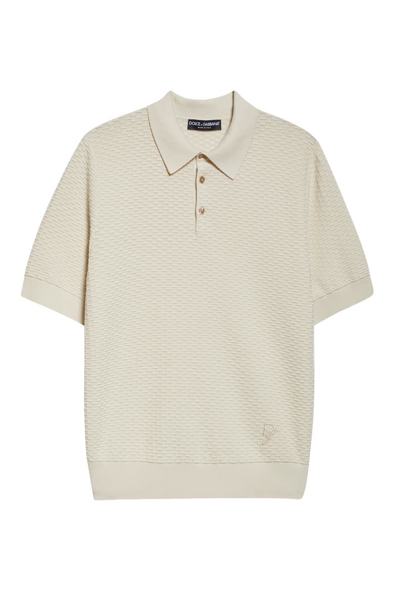 Textured Polo Sweater, Alternate, color, M2826 BEIGE CHIARISSIMO