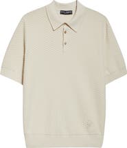 Dolce&Gabbana Textured Polo Sweater