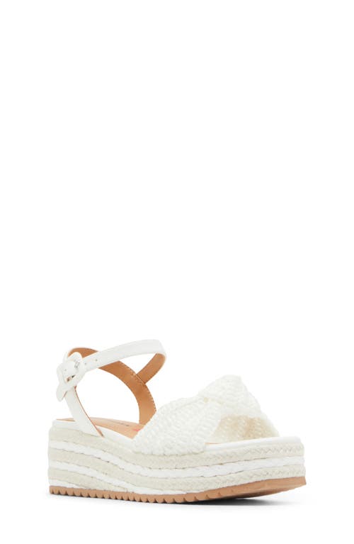 Steve Madden Kids' Jcookie Platform Sandal In White