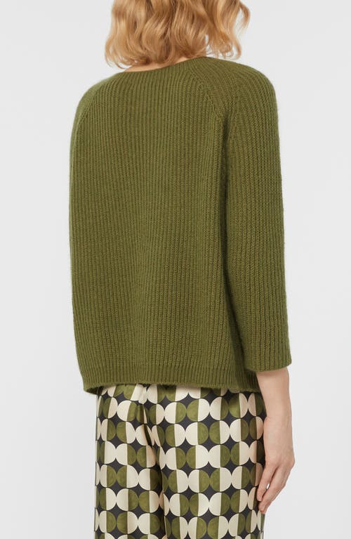 Weekend Max Mara Crew Neck Long Sleeve Sweater In Green