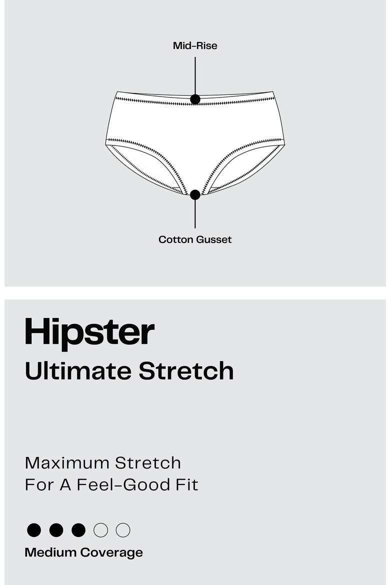 Ultimate 5-Pack Stretch Hipster Panties, Alternate, color, PURPLE PEACE -BEIGE MULTI