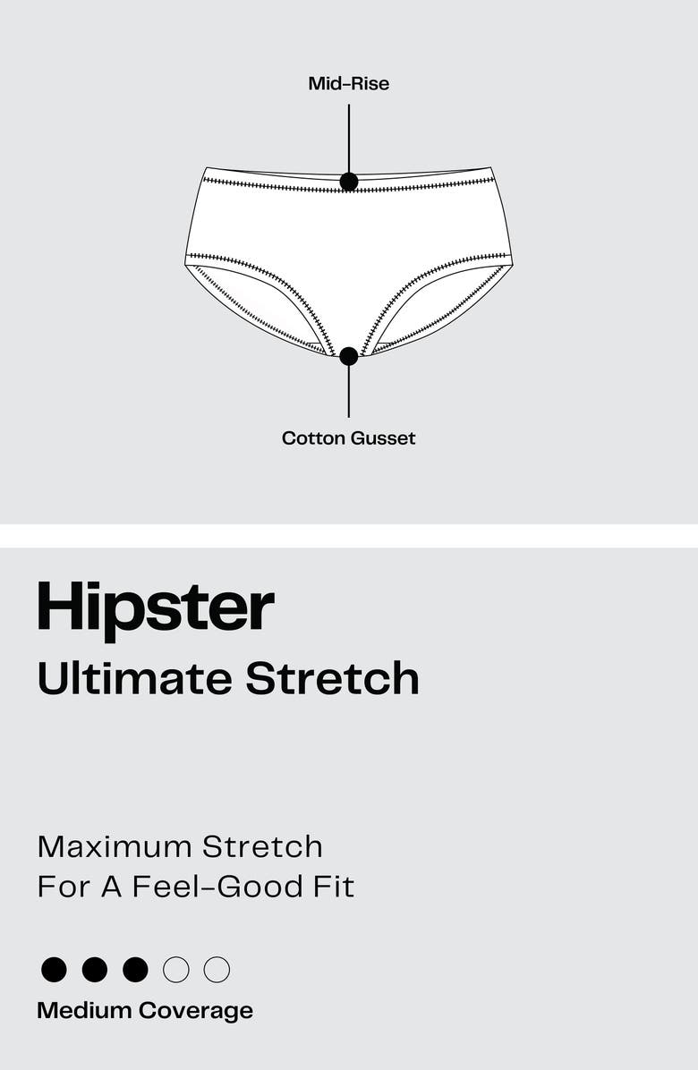NORDSTROM RACK Ultimate 5-Pack Stretch Hipster Panties, Alternate, color, Purple Peace -Beige Multi