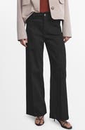 MANGO Jessie Patch Pocket Wide Leg Jeans