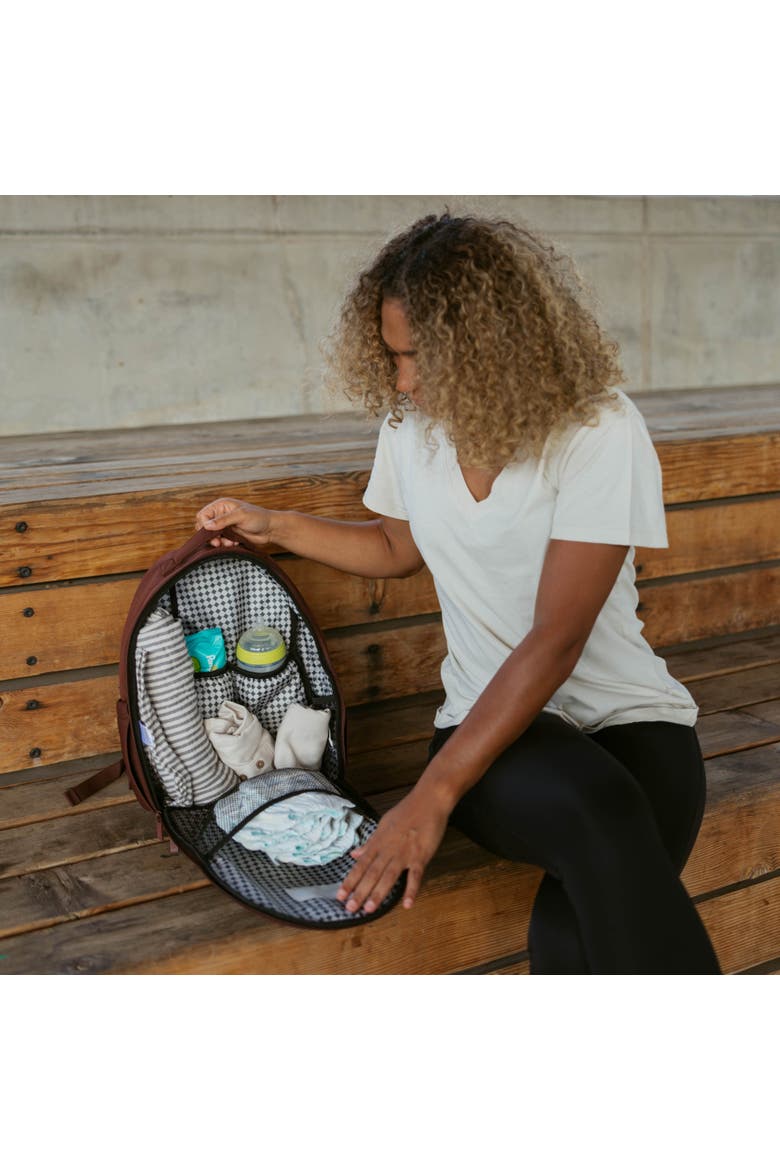 Drift Neoprene Lite Diaper Backpack, Alternate, color, Raisin