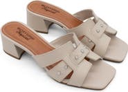 Bottero Studded Leather Slide Sandal