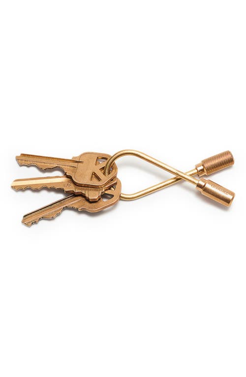 CRAIGHILL Closed Helix Key Ring in Brass 