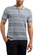 XRAY Jacquard Polo Sweater