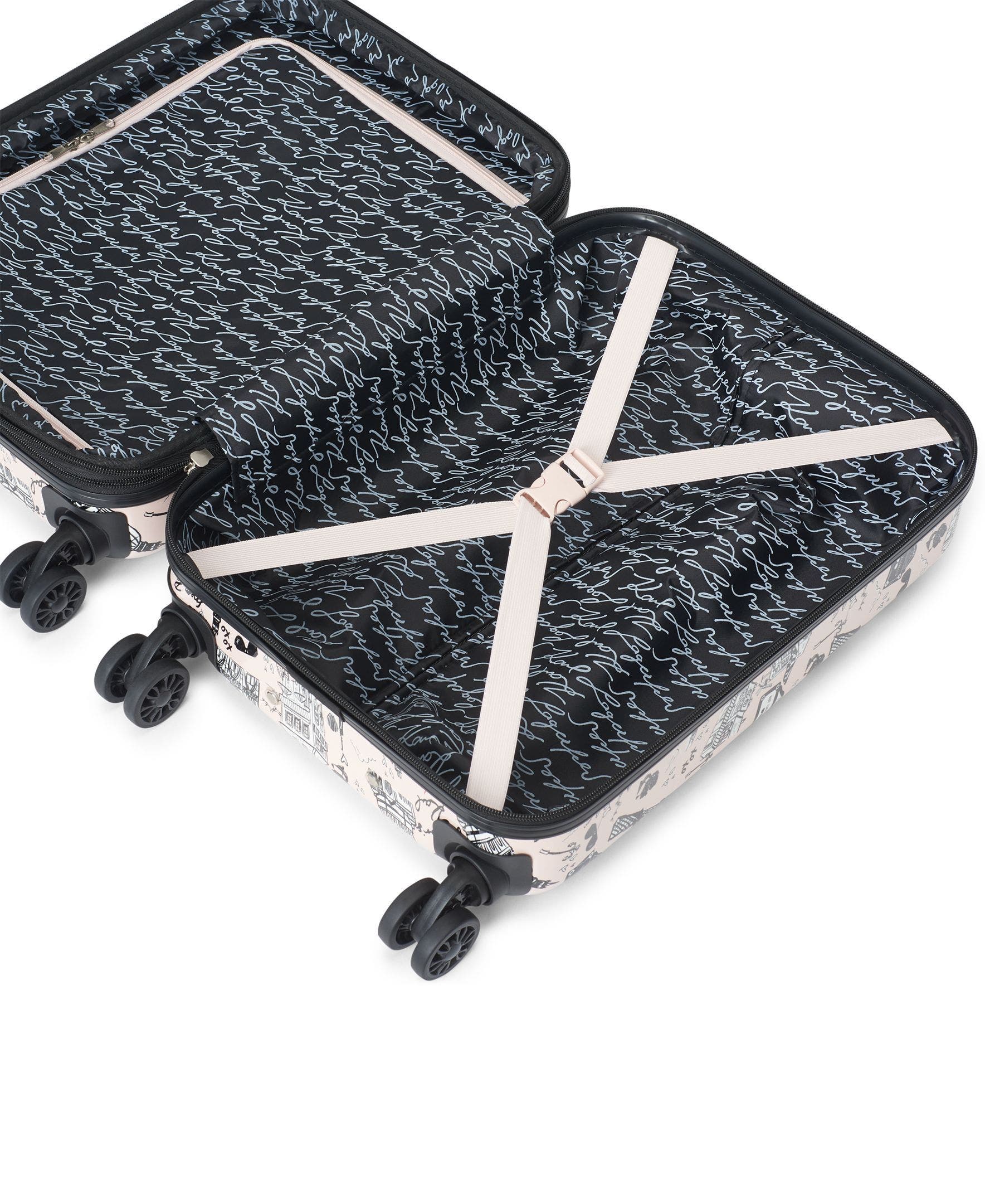 KARL LAGERFELD Karl In Paris 21" Upright Carry On Suitcase, Alternate, color, 