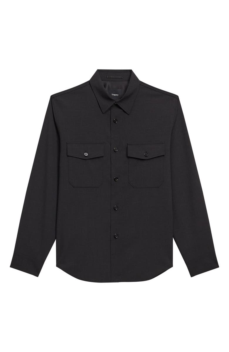 Theory Garvin Stretch Wool Button-Up Shirt Jacket, Alternate, color, 