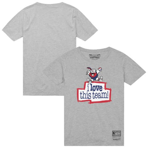 Men's Mitchell & Ness  Heather Gray Denver Nuggets I Love This Team T-Shirt