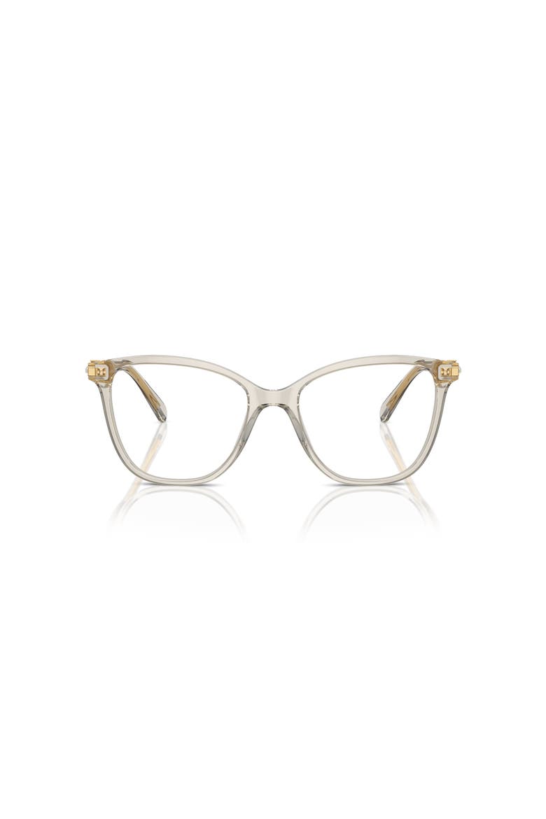 52mm Square optical glasses, Alternate, color, Beige