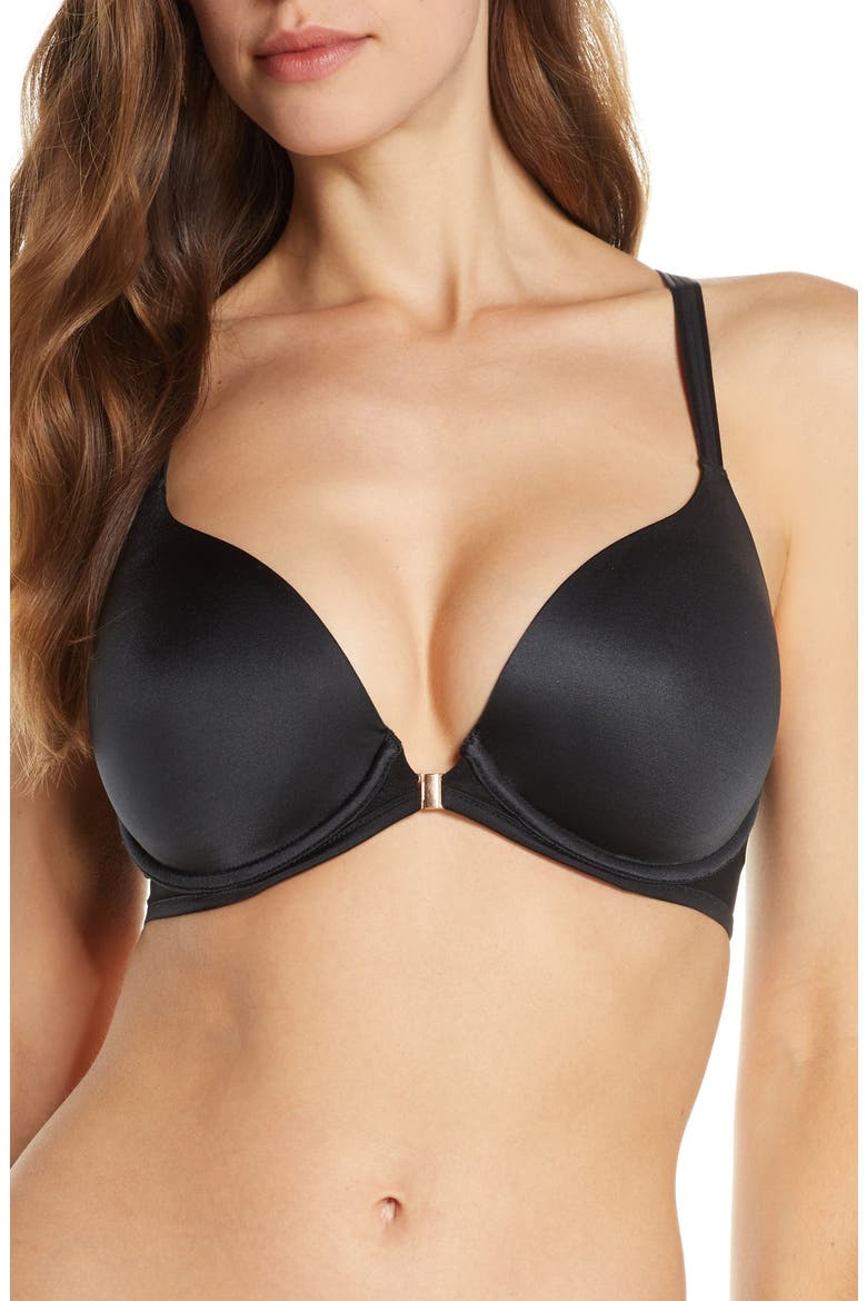 Sheer Illusion Underwire Racerback Bra, Main, color, BLACK