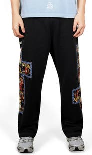 PLEASURES Blasphemy Print Straight Leg Drawstring Sweatpants