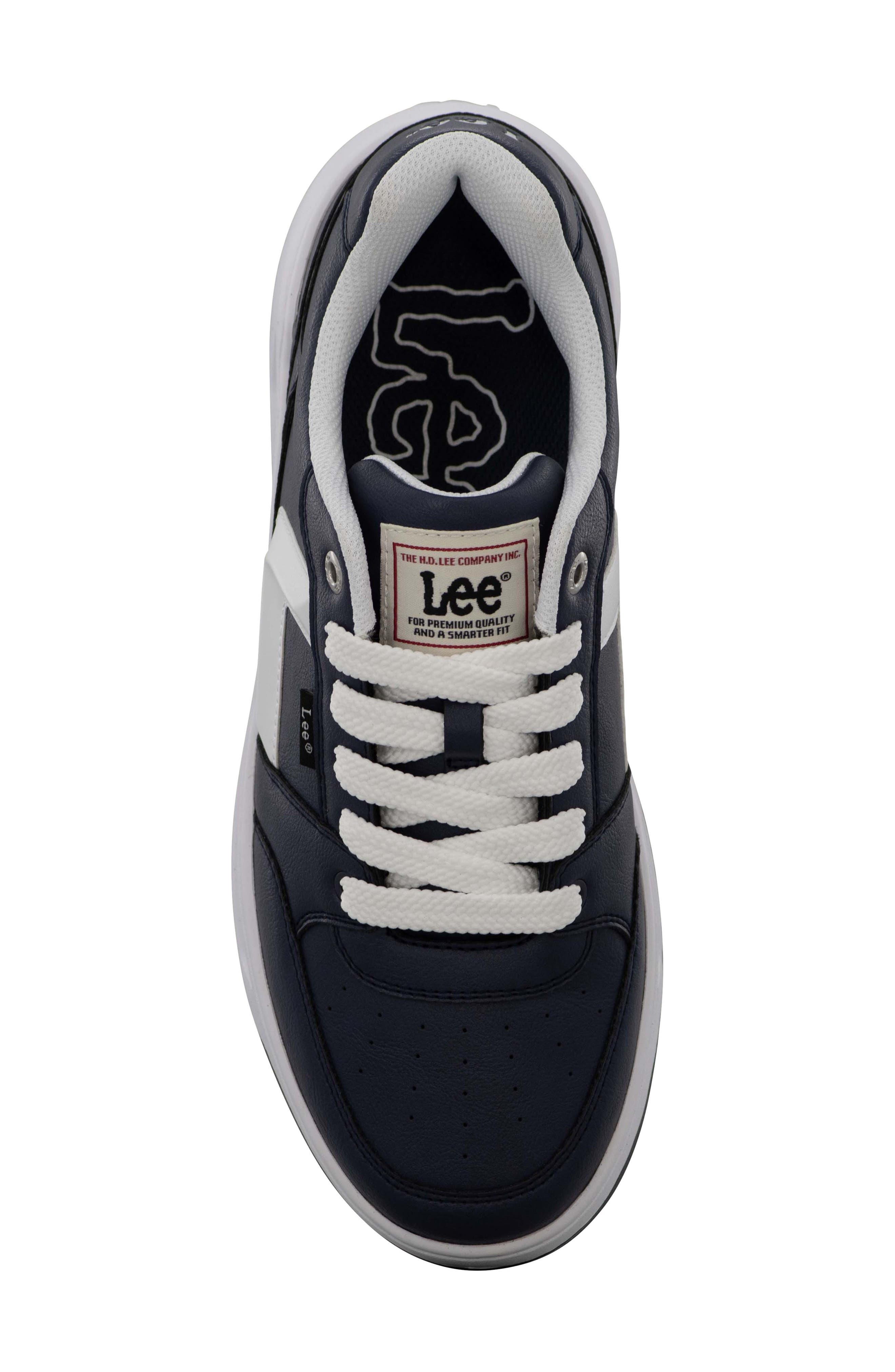 Prescot Low Top Sneaker, Alternate, color, NAVY/ WHITE