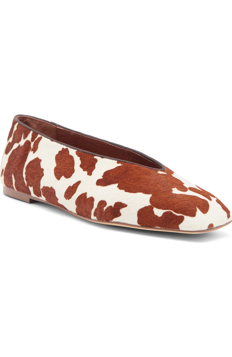 Tony Bianco Bayley Genuine Calf Hair Ballet Flat, Main, color, Tan/ Beige Pony