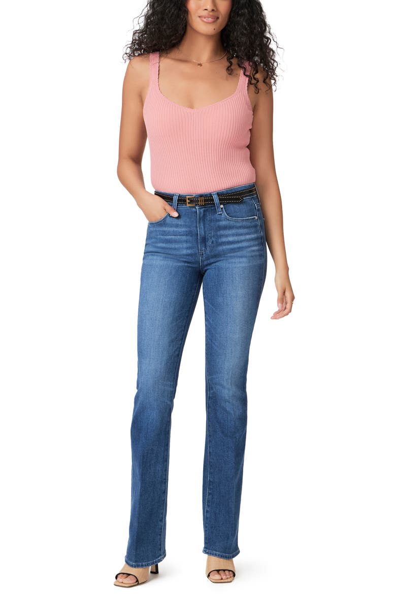 PAIGE Manhattan High Waist Bootcut Jeans, Alternate, color,