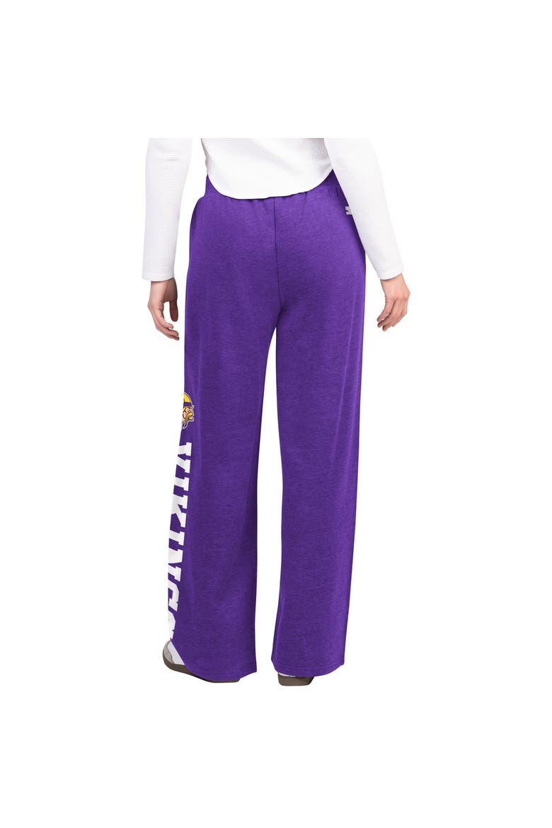 Women's  Starter  Purple Minnesota Vikings Field Wide Leg Sweatpants, Alternate, color, Purple