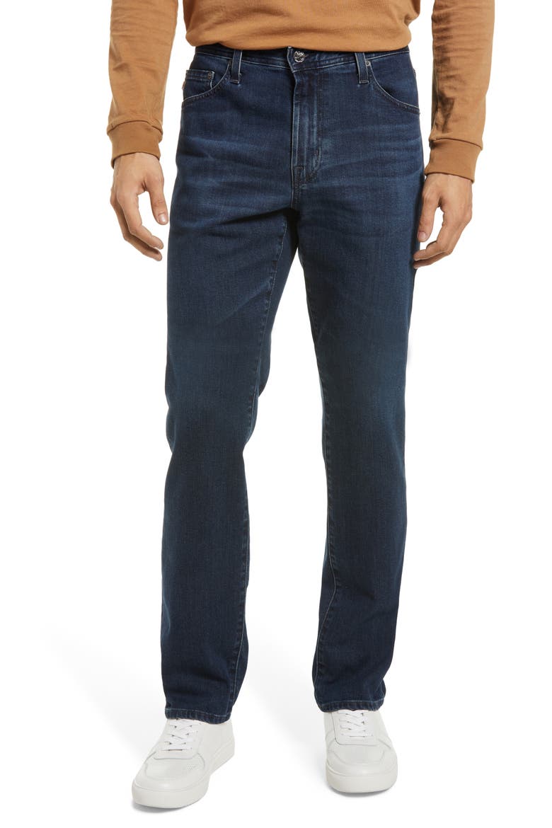 Everett Slim Straight Leg Jeans, Main, color, 4 YEARS LOMBARD