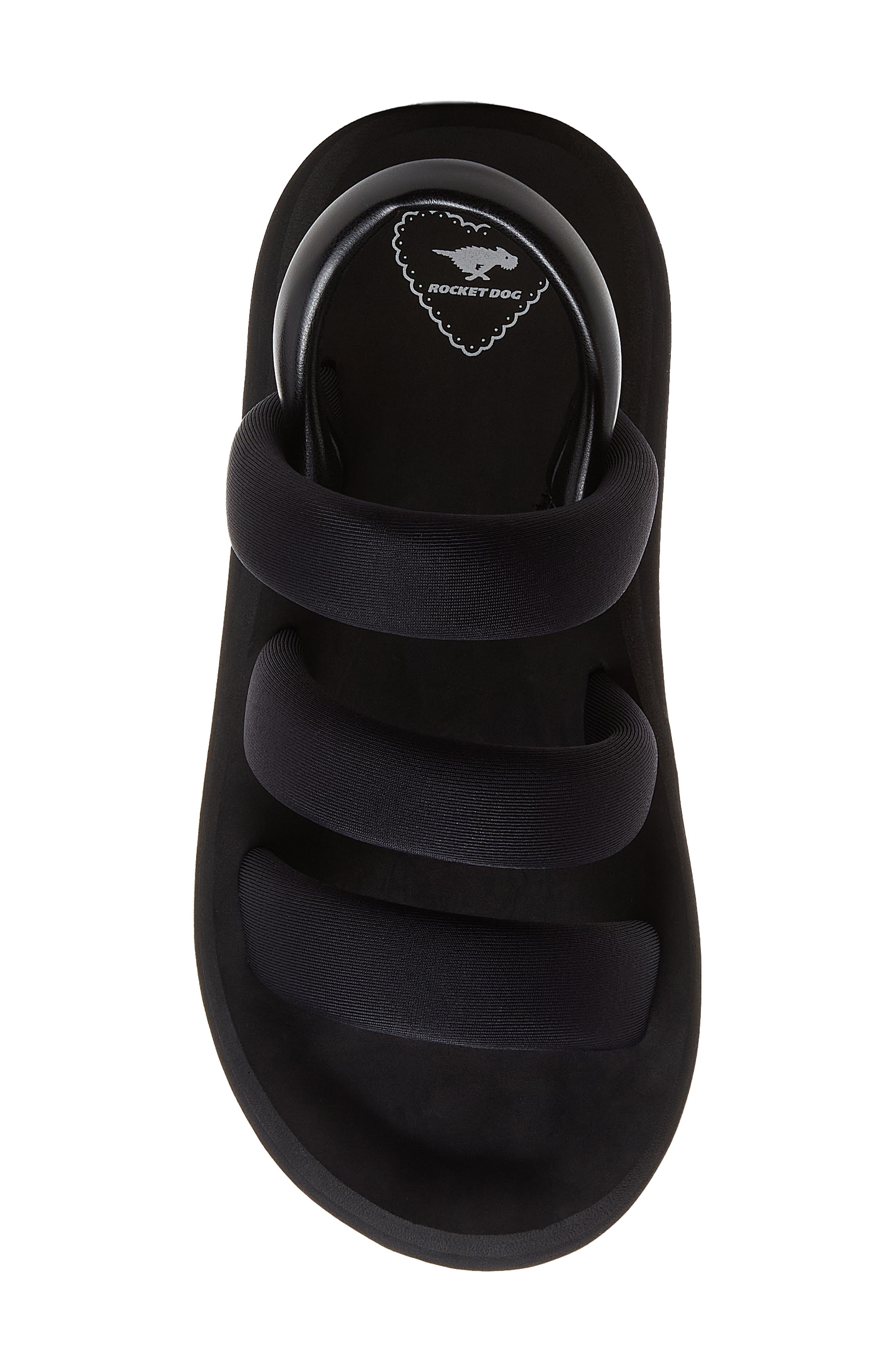 Smile Slingback Platform Sandal, Alternate, color, BLACK