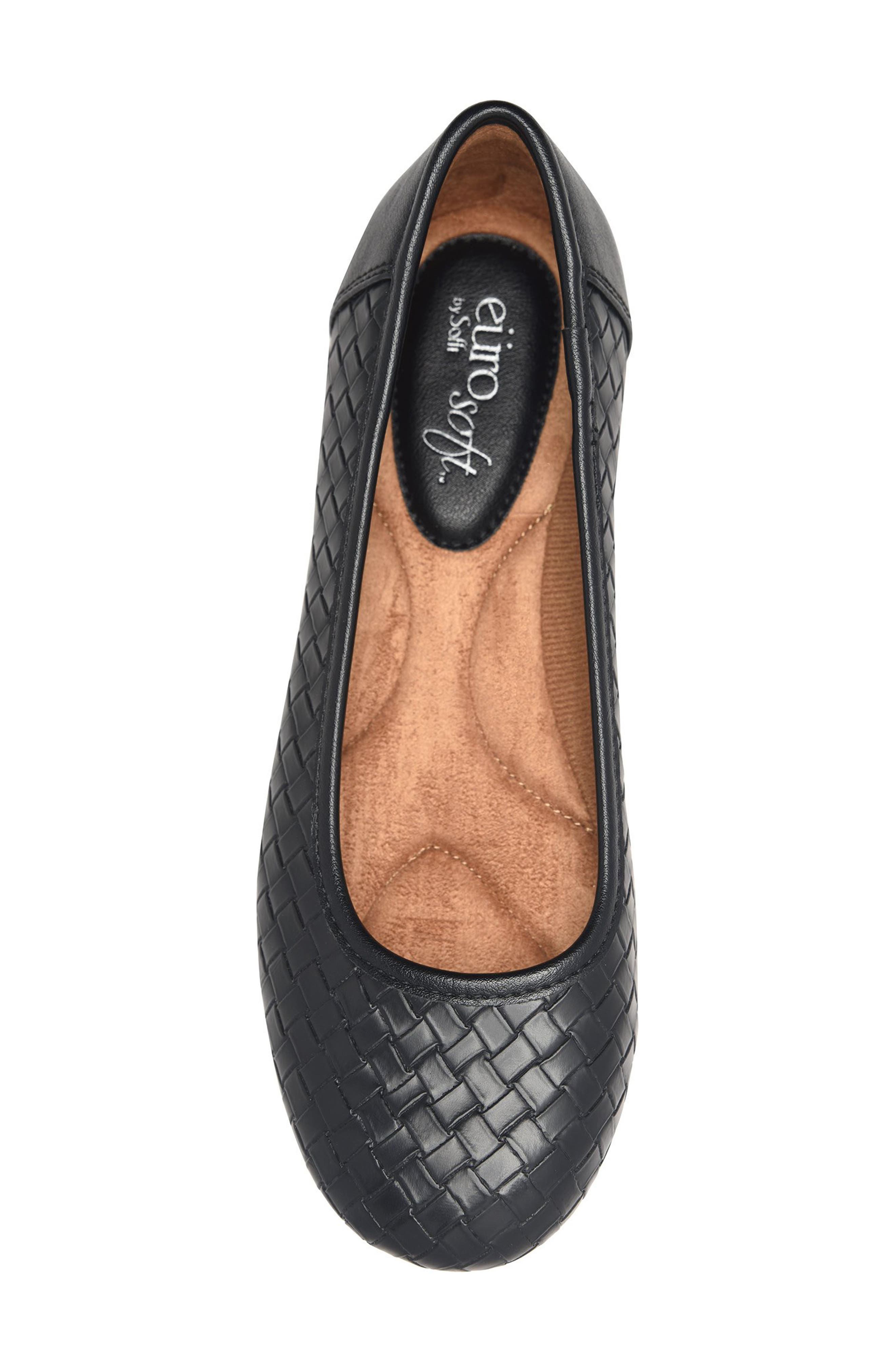 Tatum Woven Skimmer Flat, Alternate, color, BLACK