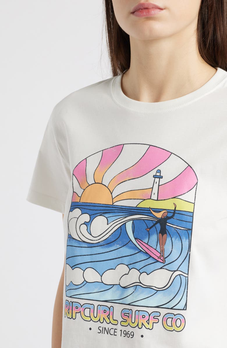 Rip Curl Stringers Standard Graphic T-Shirt, Alternate, color, Bone