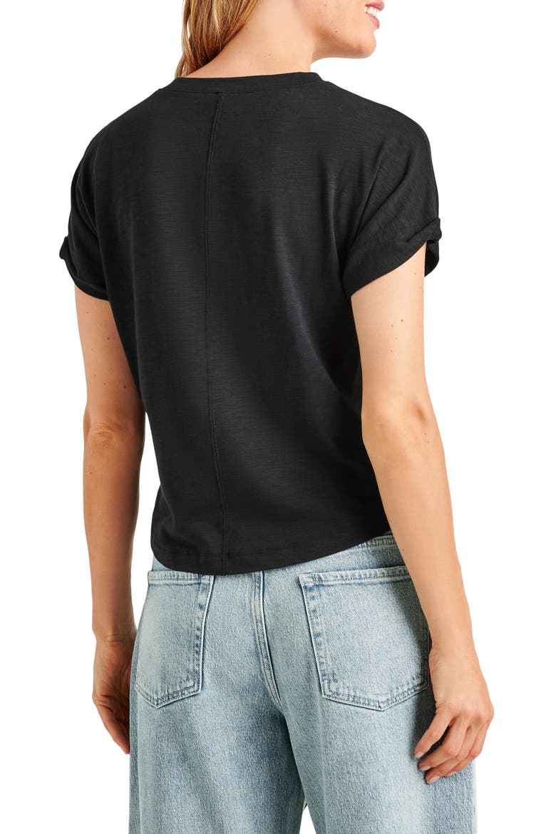 Skye Slub T-Shirt, Alternate, color, BLACK