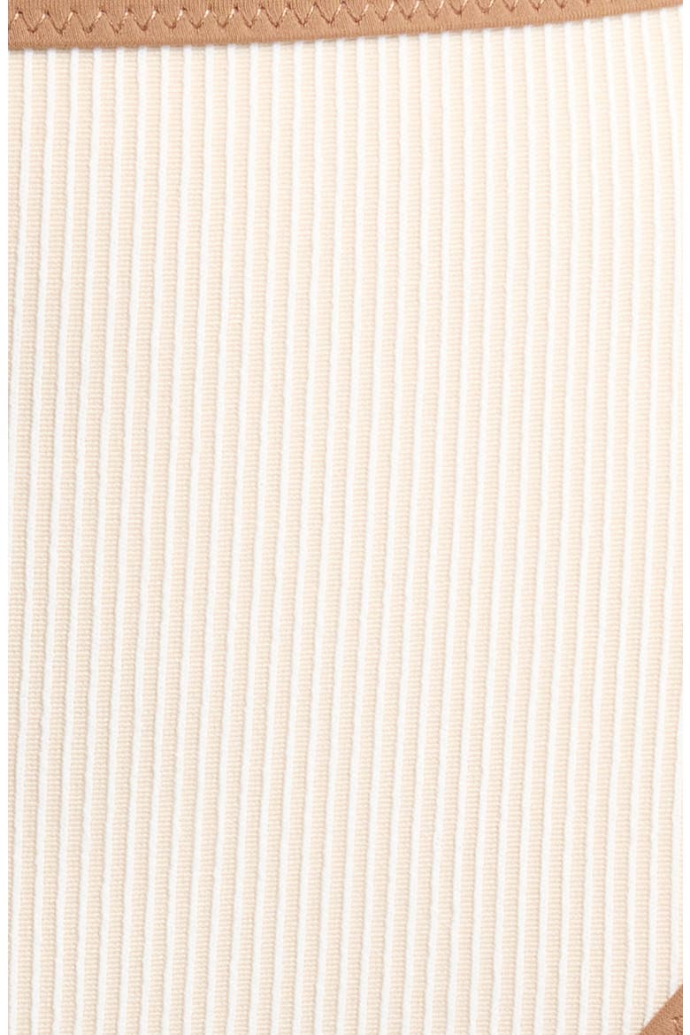 High Waist Bikini Bottoms, Alternate, color, WHITE SAND