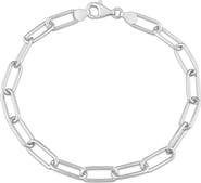 DELMAR Men's Paper Clip Chain Bracelet