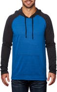 BURNSIDE Colorblock Raglan Sleeve Hoodie