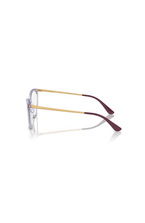 Vogue Eyewear 51mm Cat Eye Optical Glasses In Purple