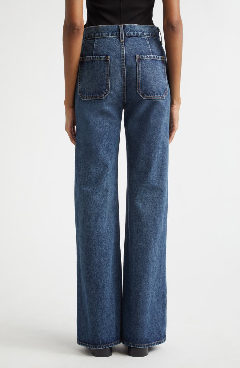 Nili Lotan Edira Wide Leg Jeans, Alternate, color, Simon Wash