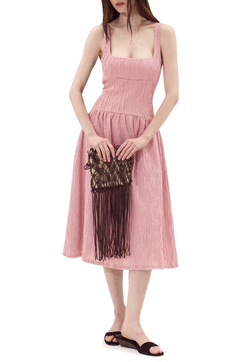 Vedra Sleeveless Midi Dress, Main, color, PINK
